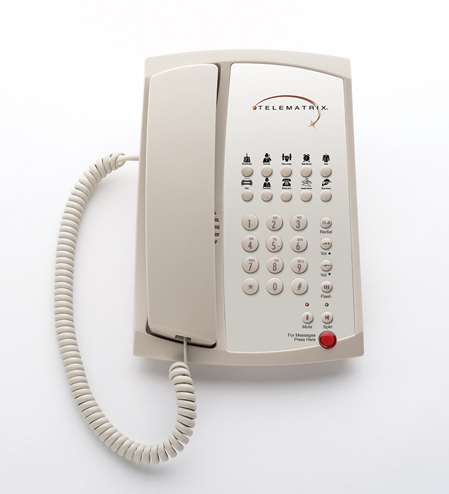 TeleMatrix 3100MWD Analog Phone Ash 31339 31339 - The Telecom Spot