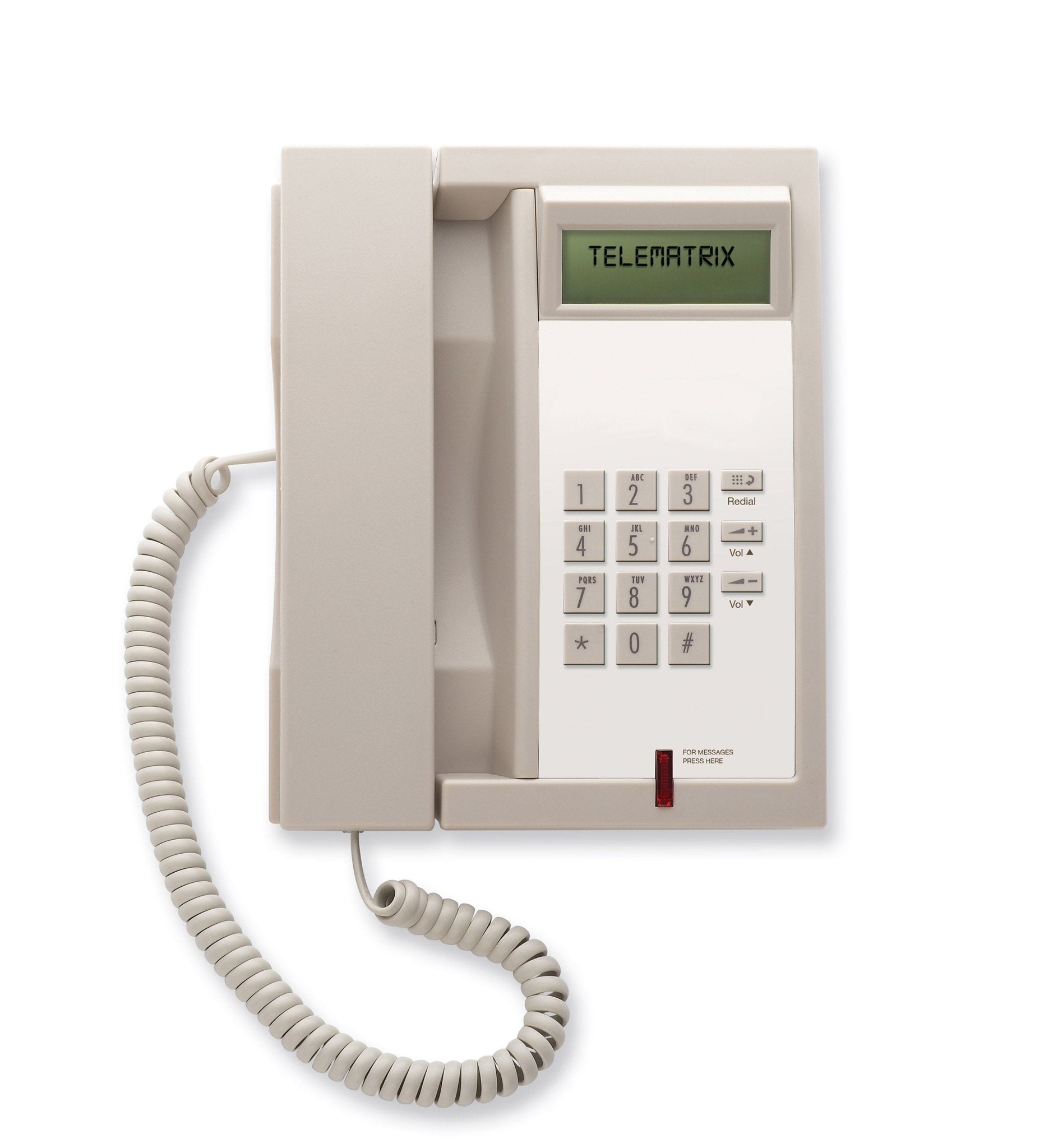 TeleMatrix 3300IP - MWB VoIP Corded Phone Ash 33V210N0D3 33V210N0D3 - The Telecom Spot