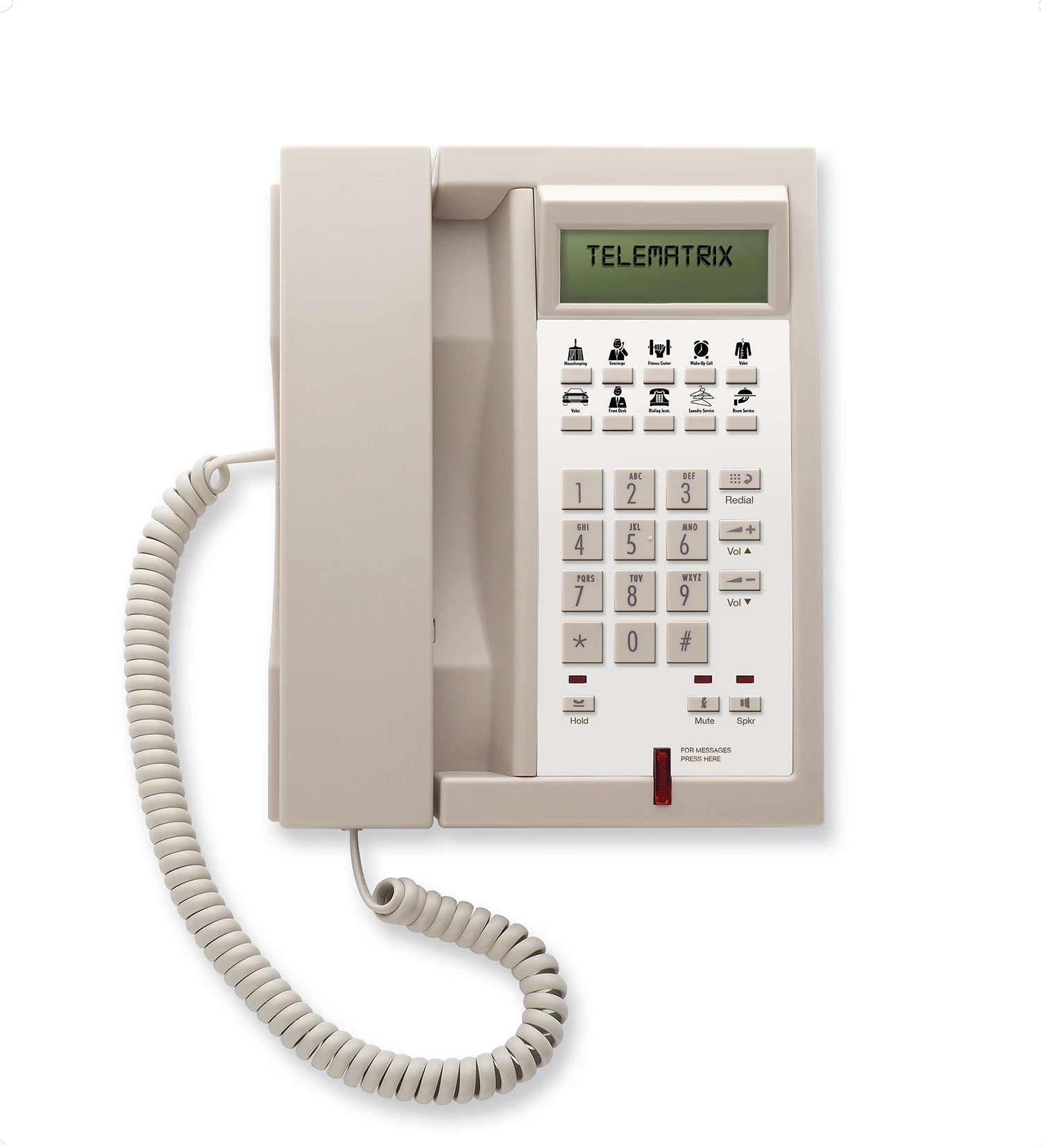 TeleMatrix 3300IP - MWD VoIP Corded Phone Ash 33V210S10D3 33V210S10D3 - The Telecom Spot