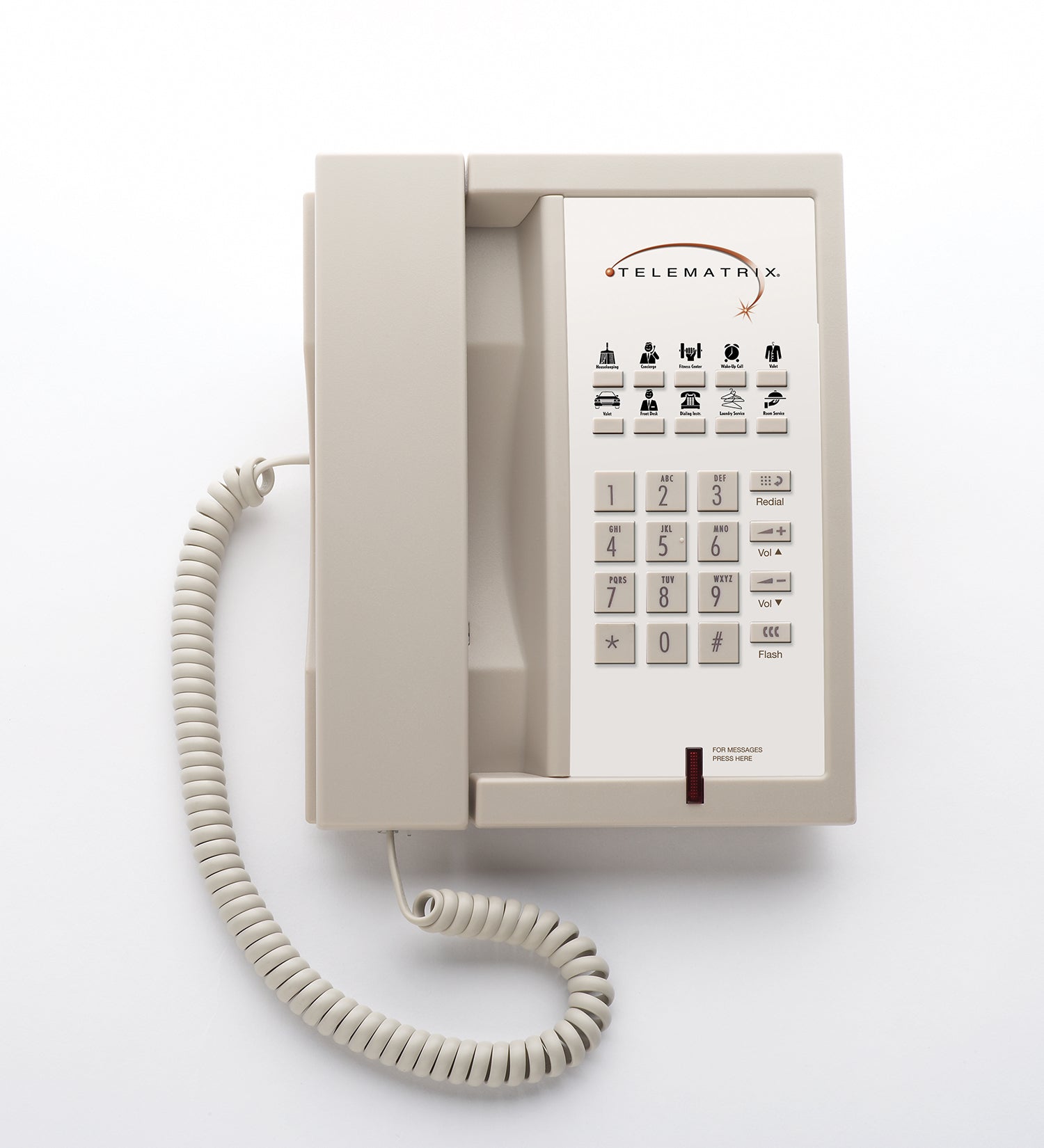 TeleMatrix 3300MW10 Analog Phone Ash 33239 33239 - The Telecom Spot