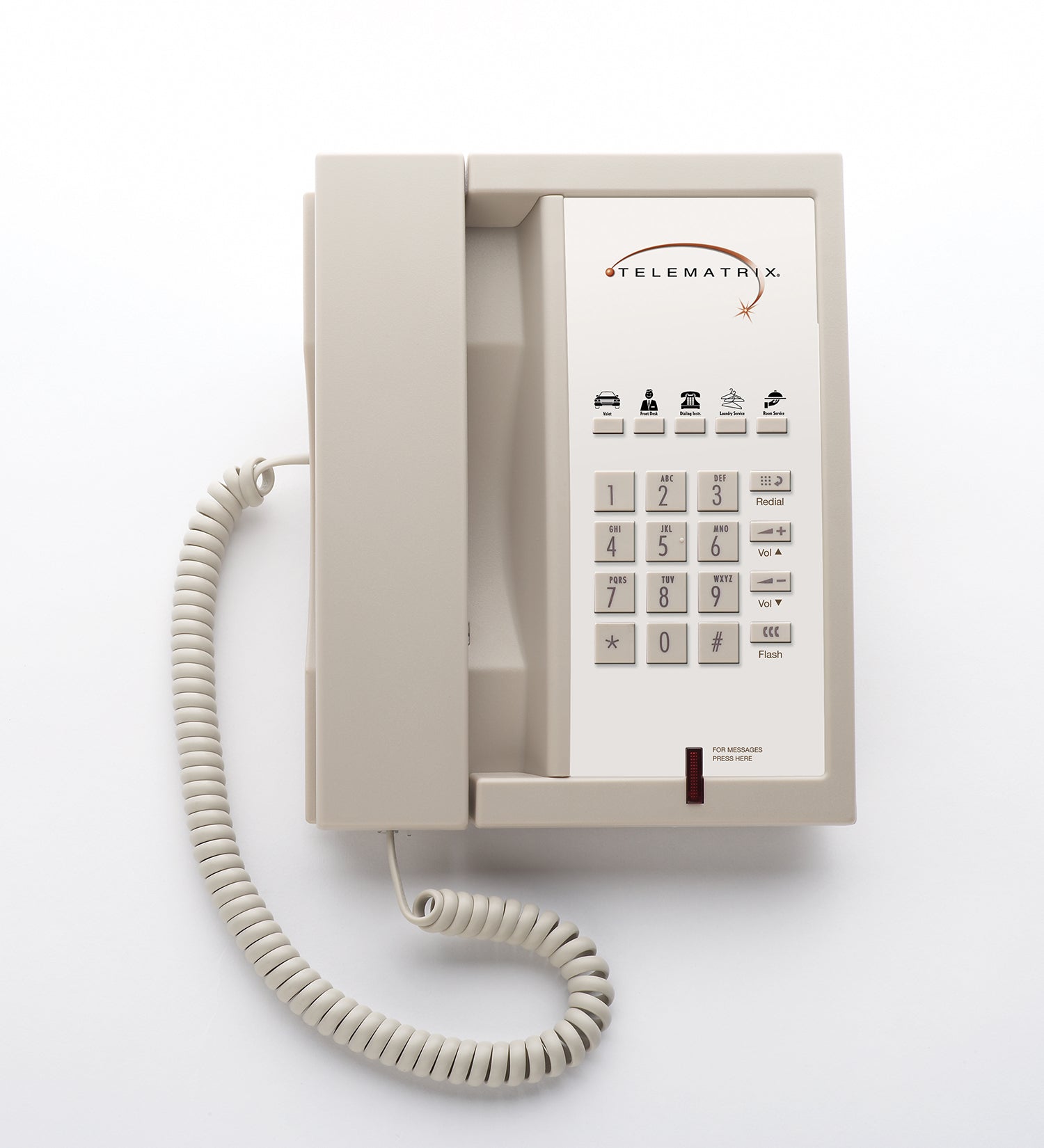 TeleMatrix 3300MW5 Analog Phone Ash 33139 33139 - The Telecom Spot