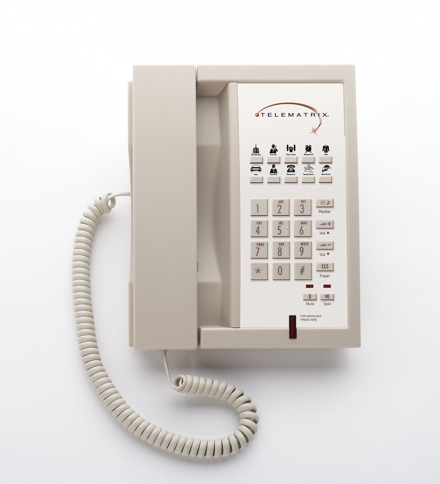 TeleMatrix 3300MWD Analog Phone Ash 33339 33339 - The Telecom Spot