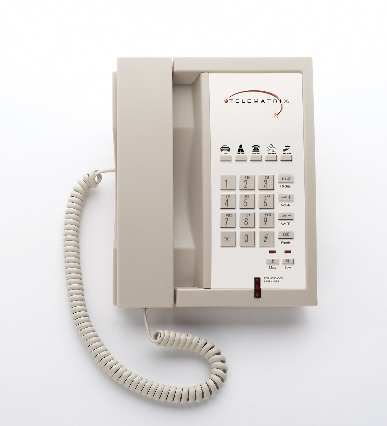 TeleMatrix 3300MWD5 Analog Phone Ash 33149 33149 - The Telecom Spot