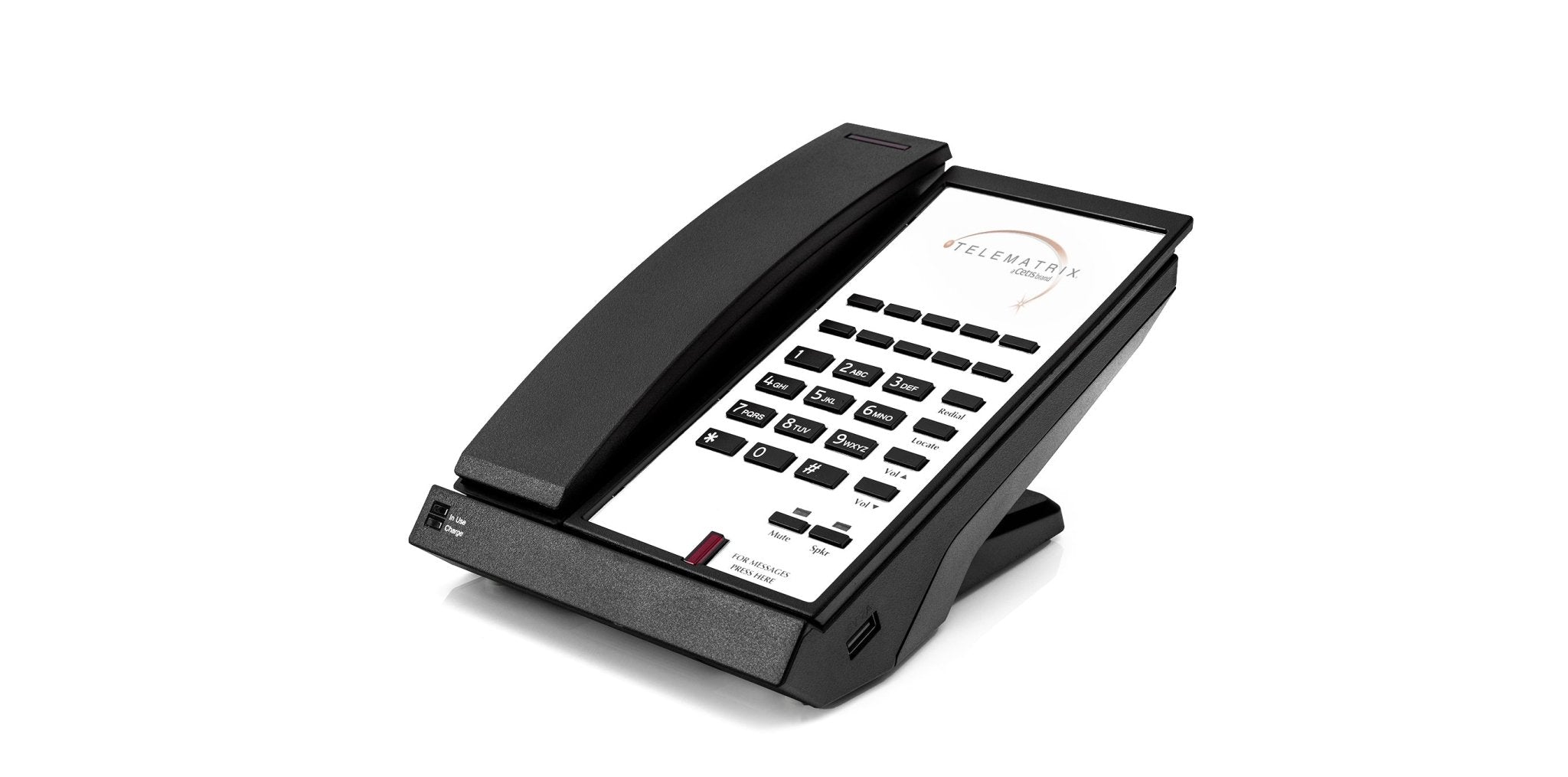 TeleMatrix 9700IPMWD VoIP Cordless Phone Black 97V11319S10D3 97V11319S10D3 - The Telecom Spot