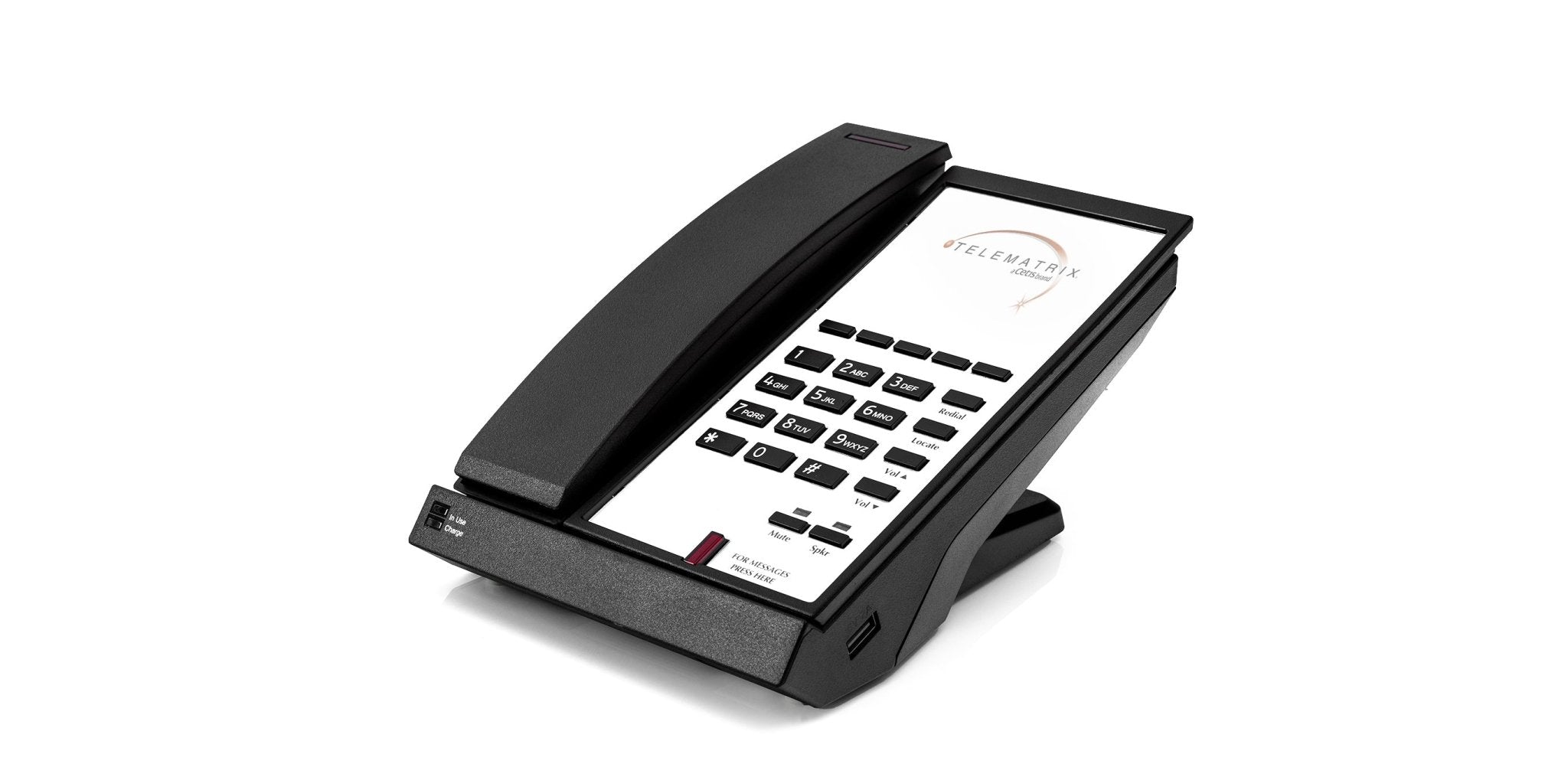 TeleMatrix 9700IPMWD5 VoIP Cordless Phone Black 97V11319S5D3 97V11319S5D3 - The Telecom Spot