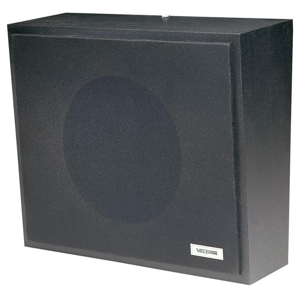 VALCOM 1Watt 1Way Wall Speaker - Black V-1016-BK - The Telecom Spot