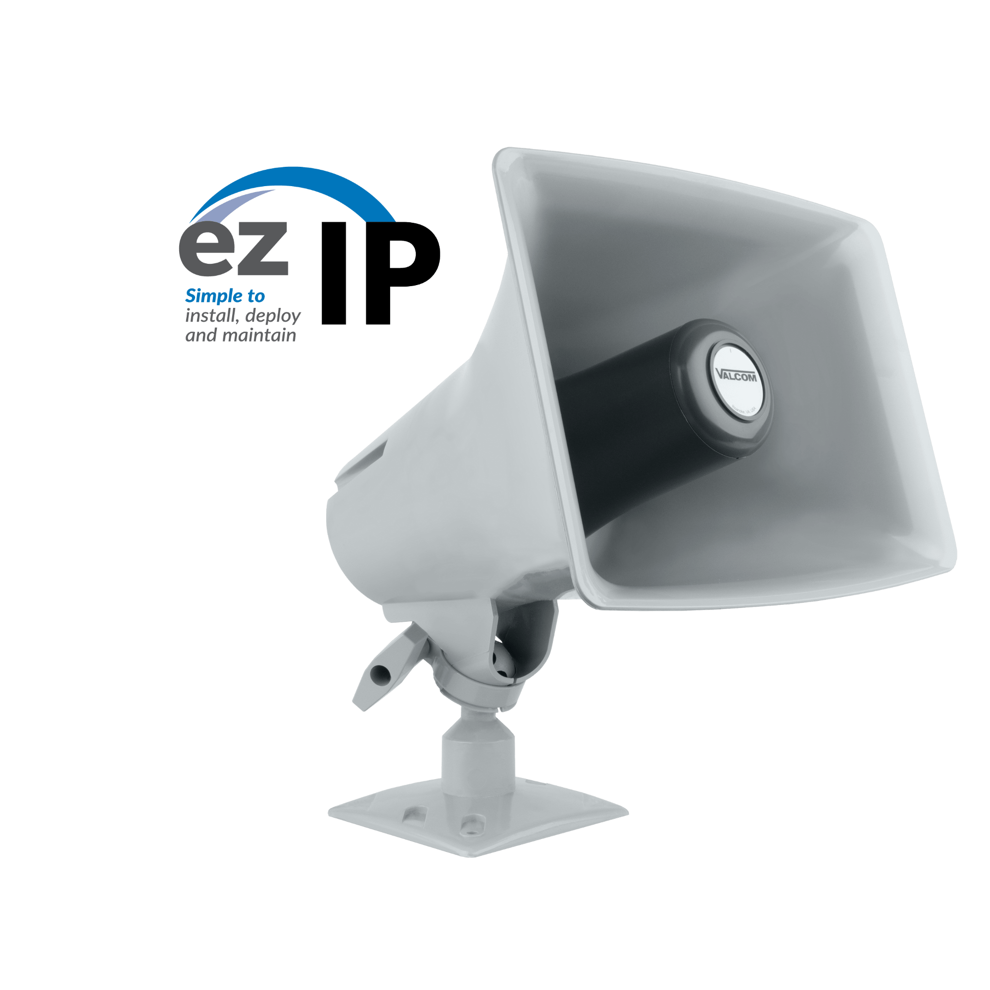 Valcom EZ - HR5 - GY ezIP 5W Paging Horn - Gray EZ-HR5-GY - The Telecom Spot