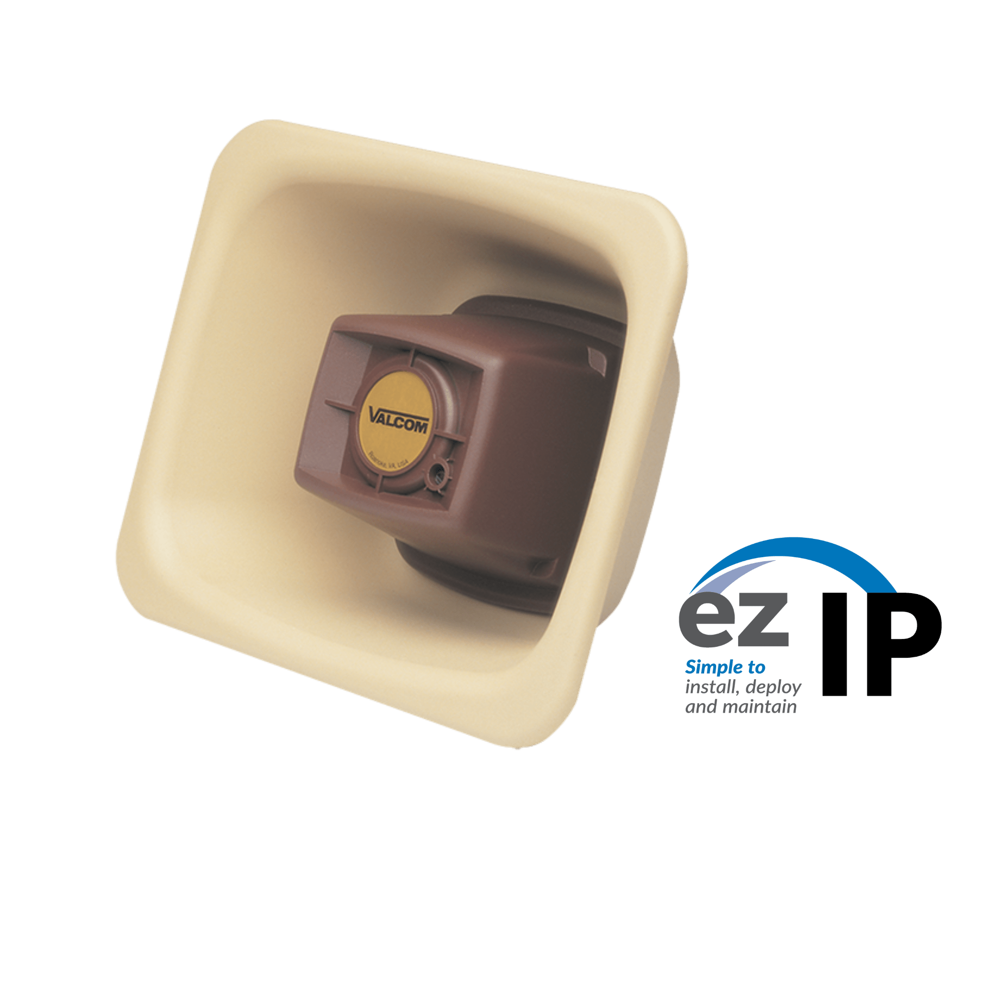 Valcom EZ - HRF - BG ezIP 3 - Watt FlexHorn IP Voice Paging Horn - Beige EZ-HRF-BG - The Telecom Spot