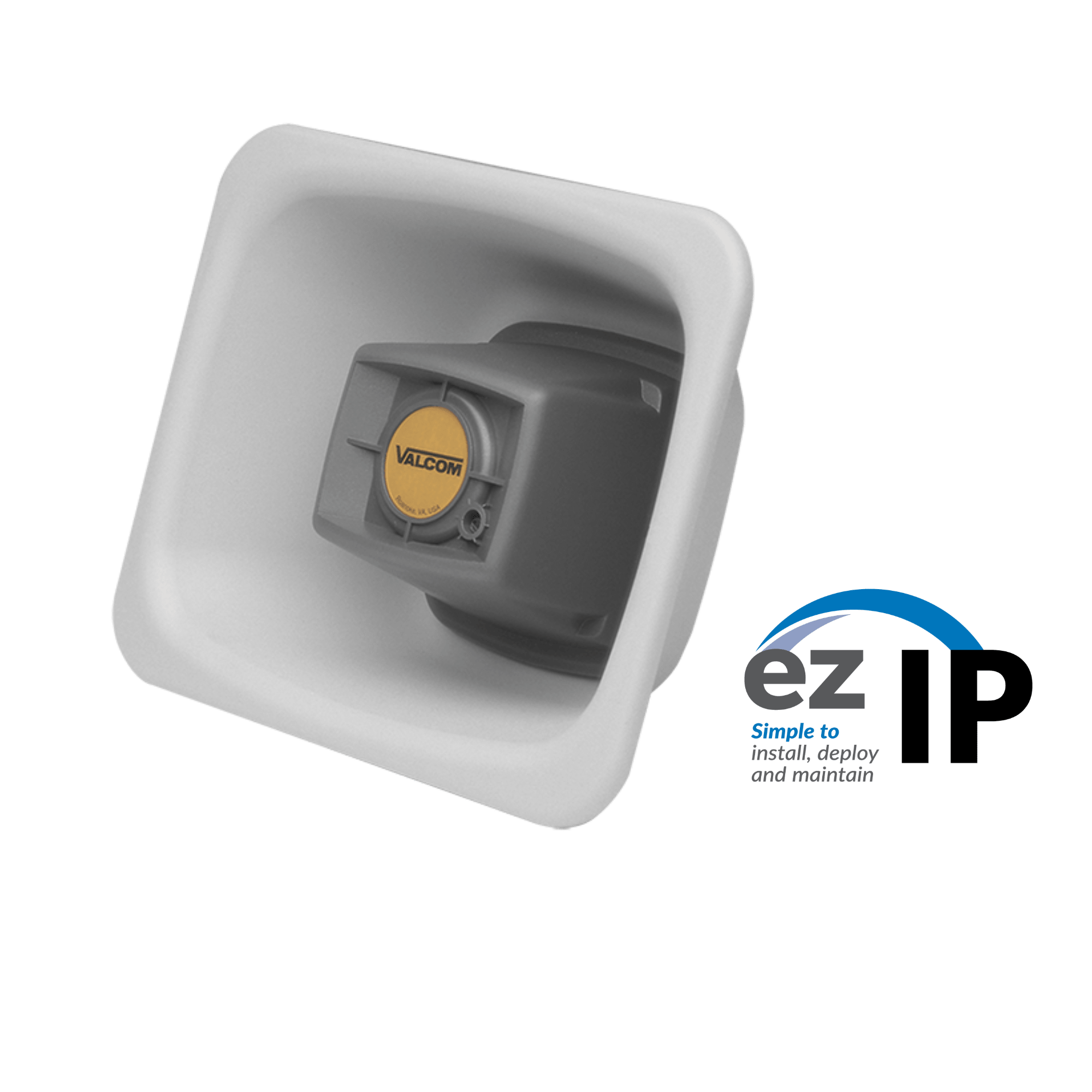 Valcom EZ - HRF - GY ezIP 3 - Watt FlexHorn IP Voice Paging Horn - Gray EZ-HRF-GY - The Telecom Spot