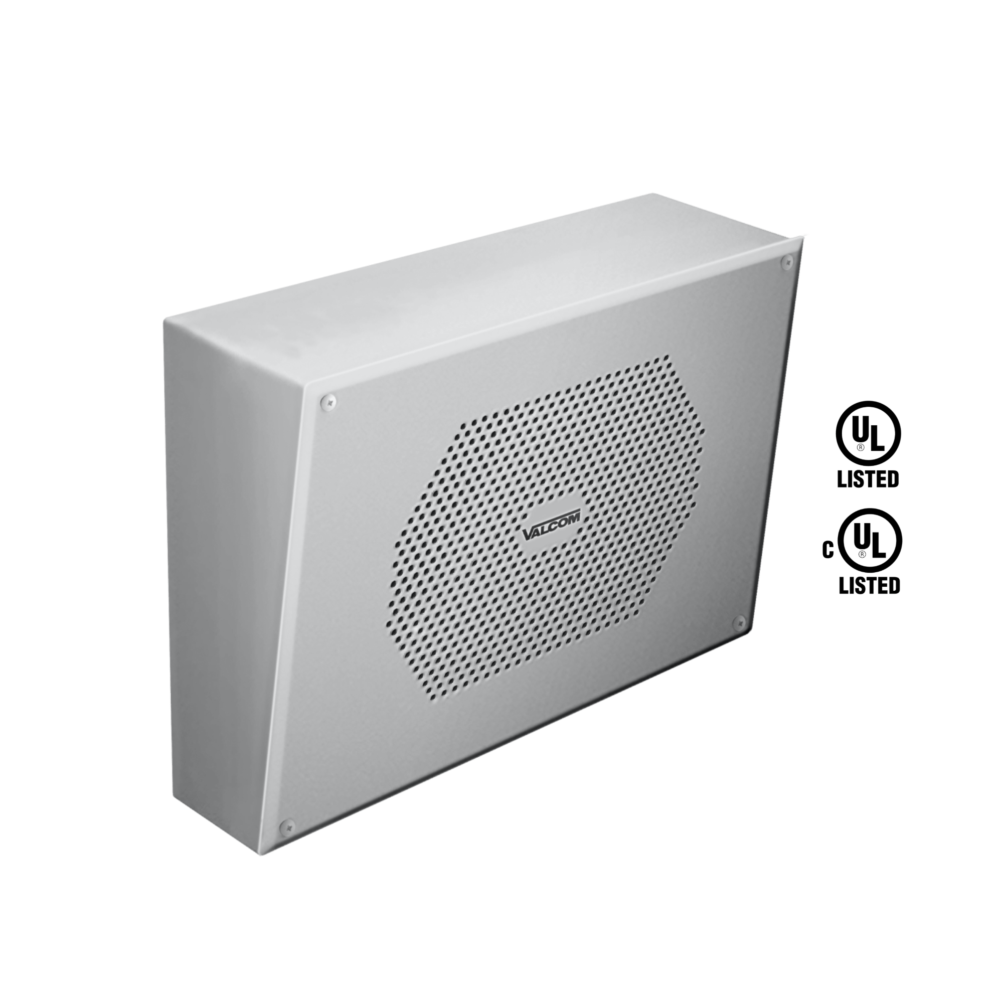 Valcom IP FlexHorn Interior Angled Surface Mt. Unit Light Grey VIP - 581A - The Telecom Spot