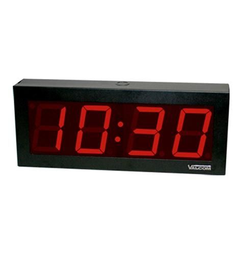 VALCOM IP PoE 4 Digit- 4 inch Digital Clock VIP-D440ADS - The Telecom Spot