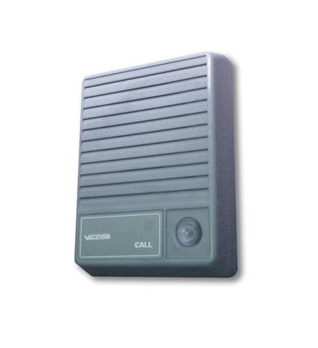 Valcom V - 1074 Talkback Doorplate Surface Speaker - Gray V-1074 - The Telecom Spot