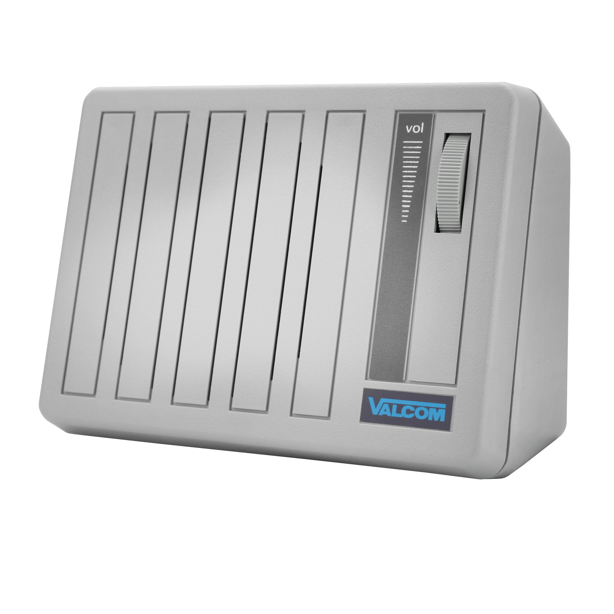 Valcom V - 762 - GY Desk Top/Wall Spkr W/ Volume Control Talkback - Gray V-762-GY - The Telecom Spot