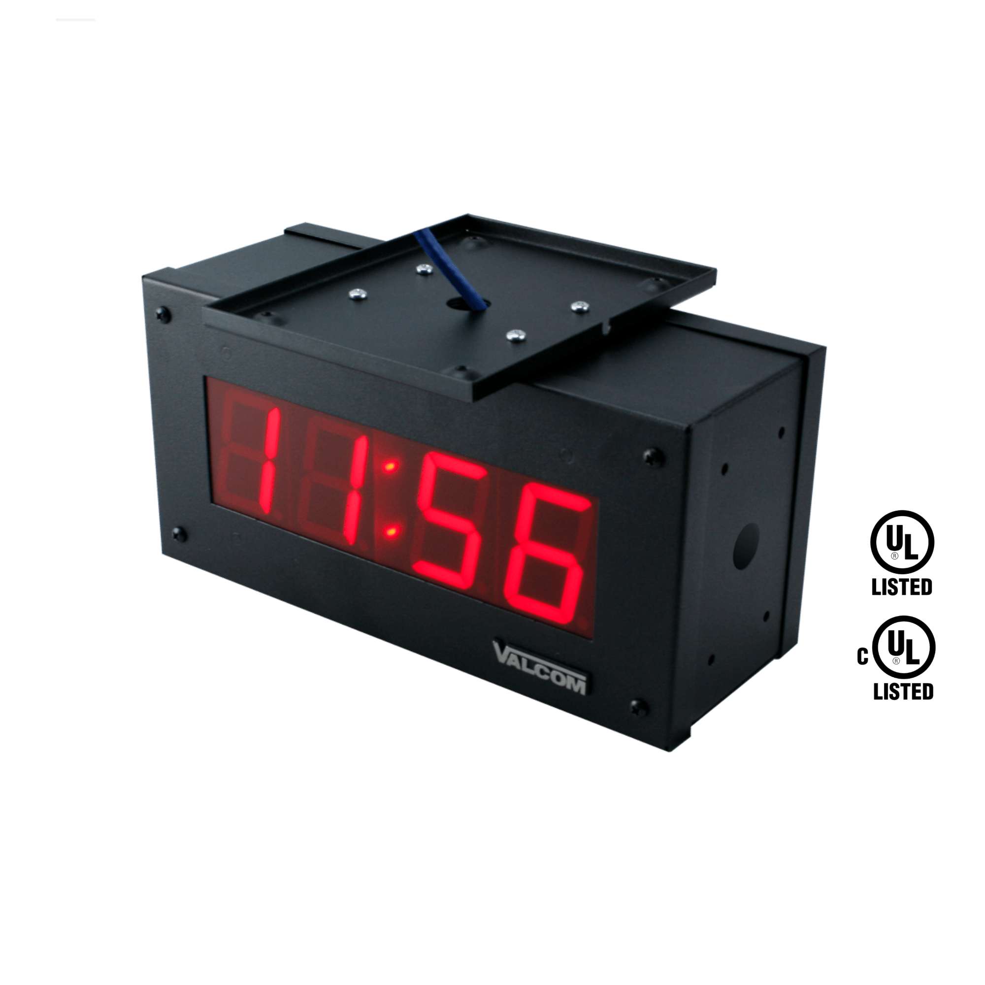 Valcom VIP - D425ADS IP PoE 4 Digit 2.5 Inch Double Sided Digital Clock VIP-D425ADS - The Telecom Spot