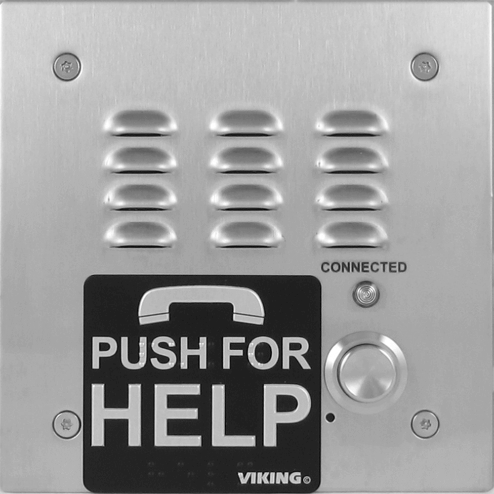 Viking E - 1600 - 30 - IP Stainless Steel VoIP Emergency Phone – ADA Compliant Handsfree SIP Phone with Location Announcement for Elevators & Public Areas E-1600-30-IP - The Telecom Spot
