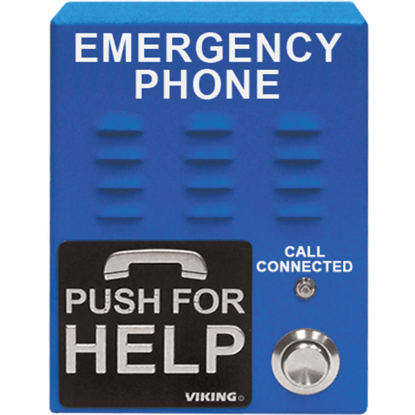 Viking E - 1600 - 65A Blue Emergency Phone with Autodialer – ADA Compliant Handsfree Phone for Elevators & Public Safety E-1600-65A - The Telecom Spot