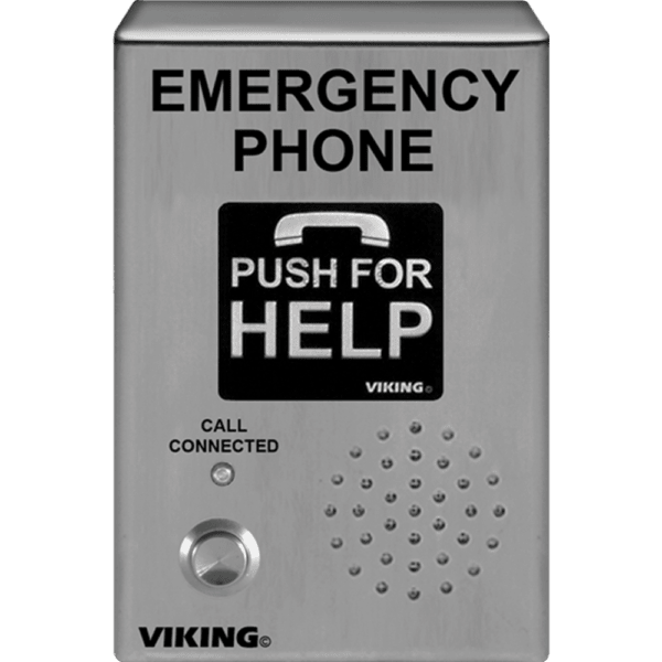 Viking Electronics E - 1600 - 03 - IP VoIP ADA Compliant Stainless Steel Vandal Resistant Emergency Phone E-1600-03-IP - The Telecom Spot