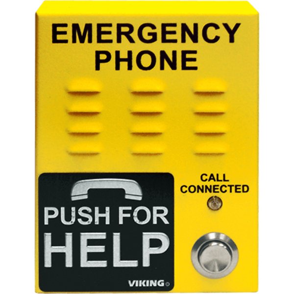 Viking Electronics E-1600-45A-EWP Yellow Emergency Phone w/EWP E-1600-45A-EWP - The Telecom Spot