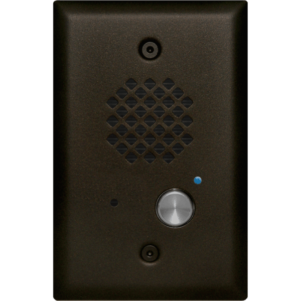 Viking Electronics E - 40BN - EWP Oil Rubbed Bronze Entry Phone with Automatic Disconnect and Blue LED F E-40BN-EWP - The Telecom Spot