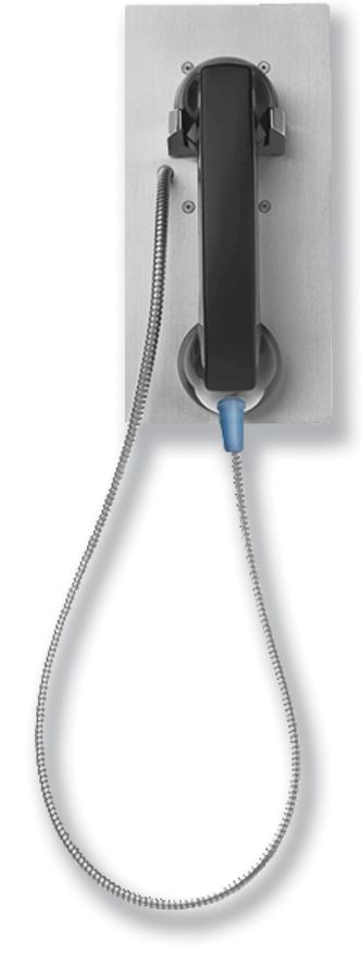 Viking Electronics Hot-Line Stainless Steel Panel Phone Vandal Resistant 0.105in. Thick Marine Grade Stainless Panel with Enhanced Weather Protection (EWP) K-1900-7-EWP - The Telecom Spot