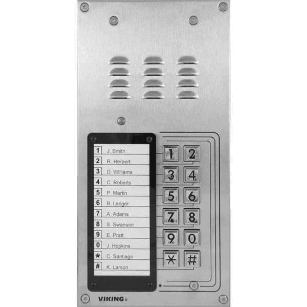 Viking Electronics K - 1200 - IP - EWP VoiP Door Phone w/ Keypad 12 Auto Dialer and Keyless Entry EWP K-1200-IP-EWP - The Telecom Spot