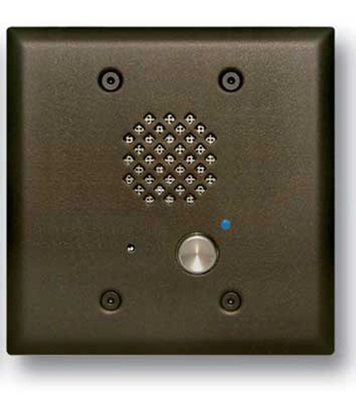Viking Electronics Oil Rubbed Bronze Entry Phone with Automatic Disconnect & Blue LED with Enhanced Weather Protection (EWP) E-60-BN-EWP - The Telecom Spot