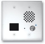 Viking Electronics Satin White Entry Phone with Proximity Card Reader & Blue LED Auto Disconnect E-70-WH - The Telecom Spot