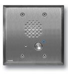 Viking Electronics Stainless Steel Entry Phone with Automatic Disconnect & Blue LED with Enhanced Weather Protection (EWP) E-60-SS-EWP - The Telecom Spot