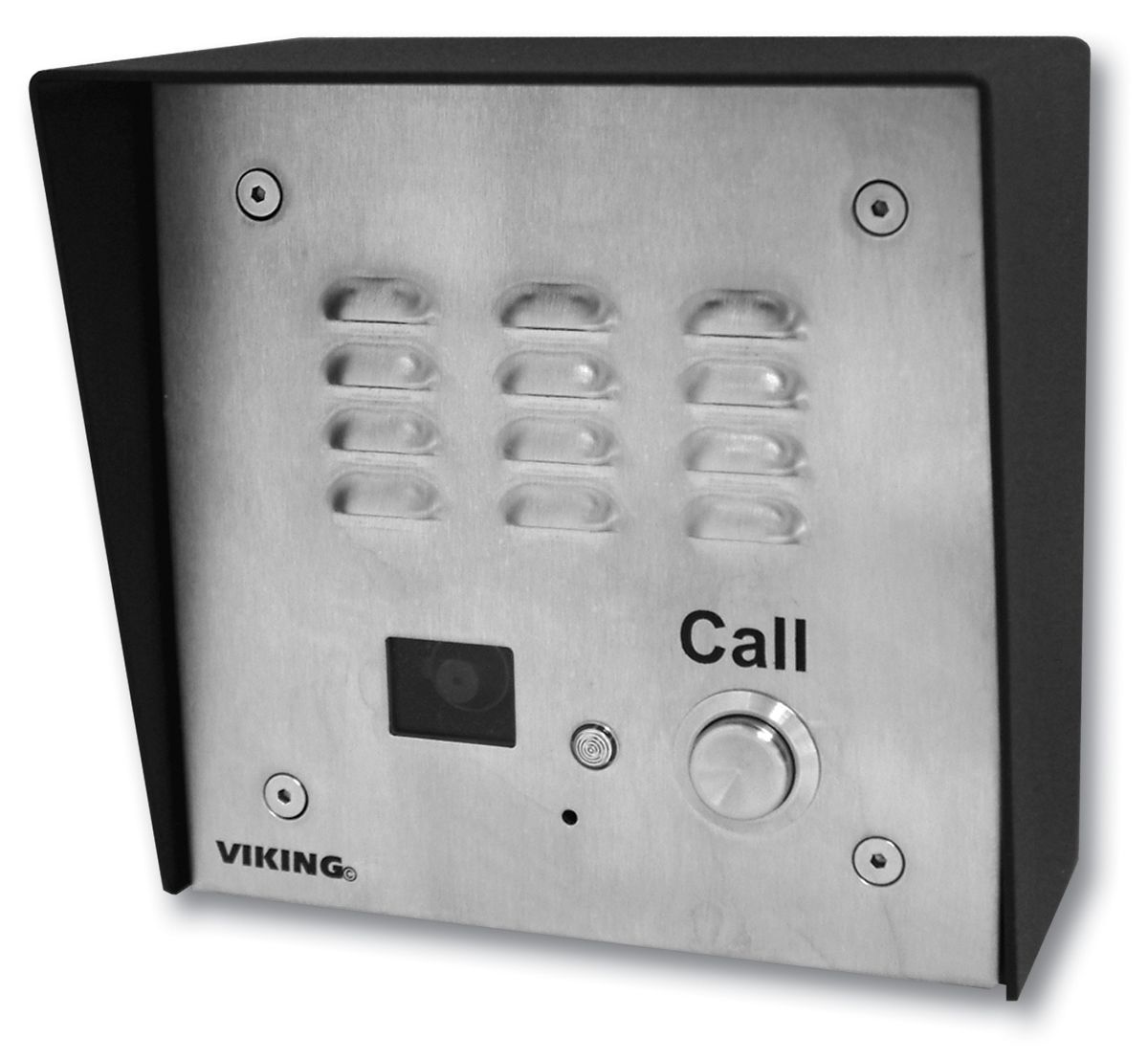 Viking Electronics Stainless Steel Handsfree Phone with Dialer and Color Video Camera E-35 - The Telecom Spot