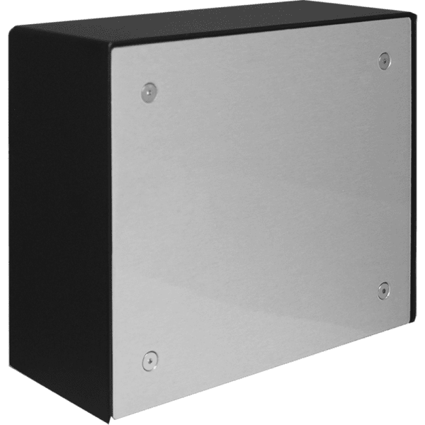 Viking Electronics VE - 6X7 - PNL - NR Black 6x7 Surface Mount Box with Panel, No Rain Guard VE-6X7-PNL-NR - The Telecom Spot