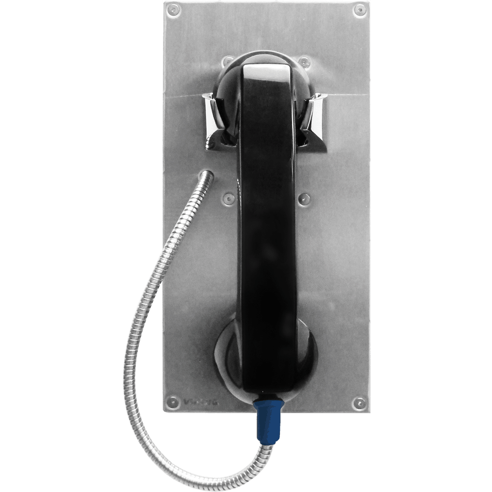 Viking K - 1900 - 712L - EWP Hot - Line Panel Phone with 12” Armored Cable, Lanyard & Enhanced Weather Protection K-1900-712L-EWP - The Telecom Spot