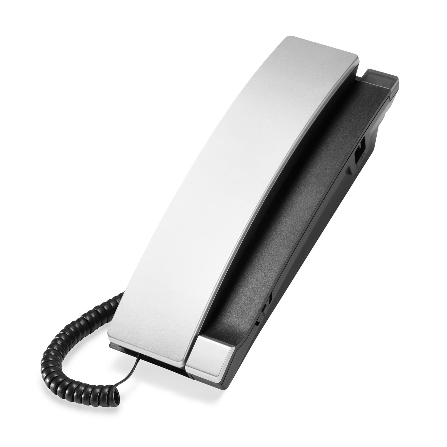 VTech Hospitality A2310 - NM Silver & Black Contemporary Analog 1 - Line Corded Lobby Phone (80 - H0BK - 06 - 000) 80-H0BK-06-000 - The Telecom Spot