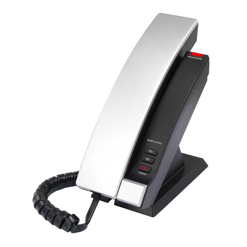 VTech Hospitality CTM - S2315 Silver & Black No Emergency Contemporary TrimStyle SIP 1 - Line Corded Phone (80 - H0H8 - 06 - 000) 80-H0H8-06-000 - The Telecom Spot
