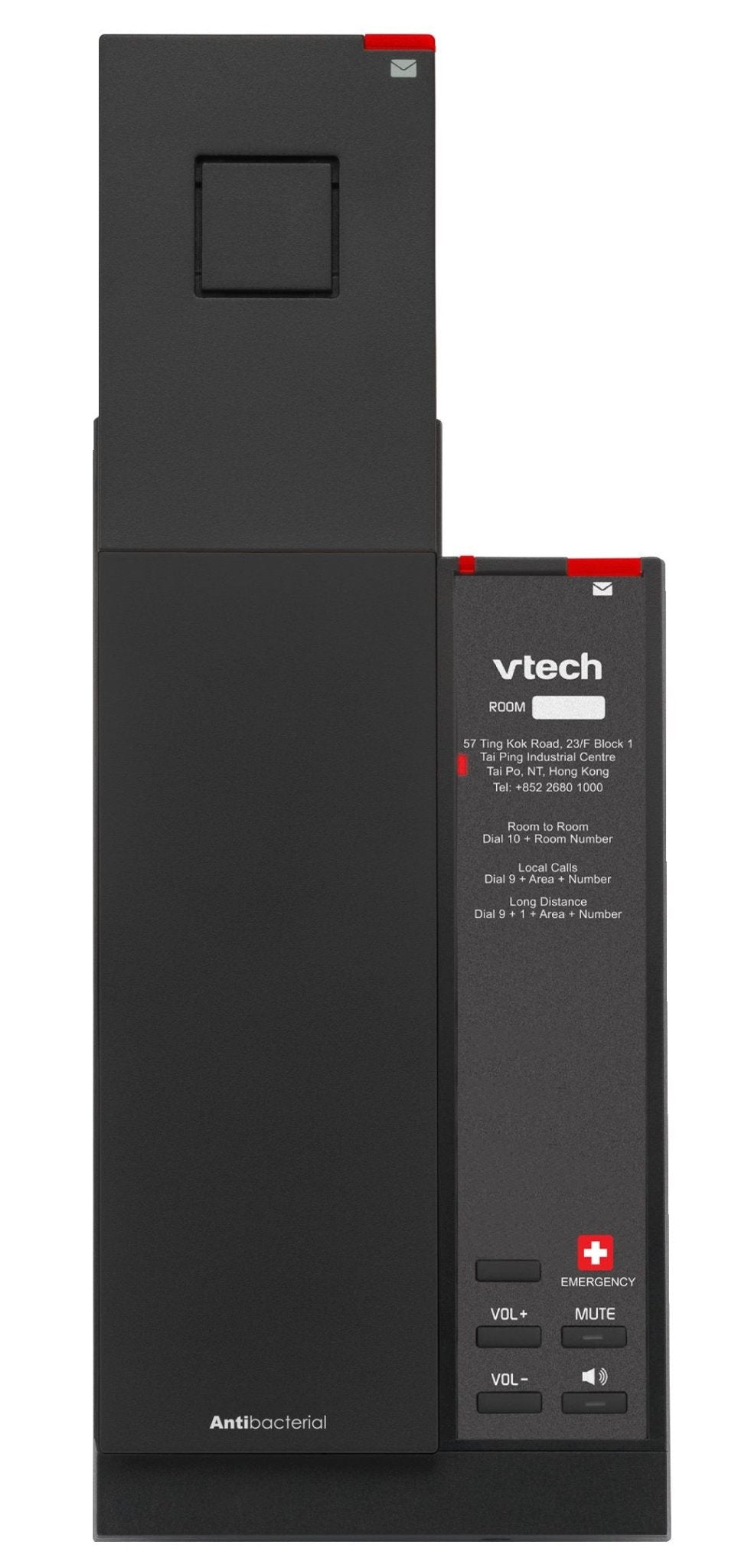 VTech Hospitality NG - A3412 Matte Black NG Analog 1 - Line Cordless Phone (80 - H0GK - 15 - 000) 80-H0GK-15-000 - The Telecom Spot