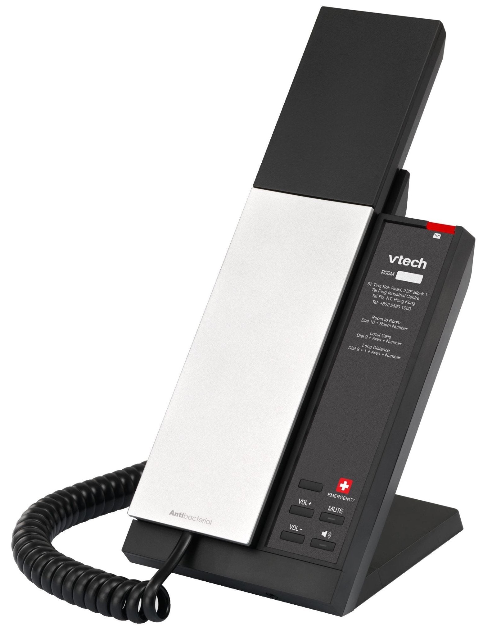 VTech Hospitality NG - S3212 Silver & Black NG SIP 1 - Line Corded Phone (80 - H0GM - 00 - 000) 80-H0GM-00-000 - The Telecom Spot