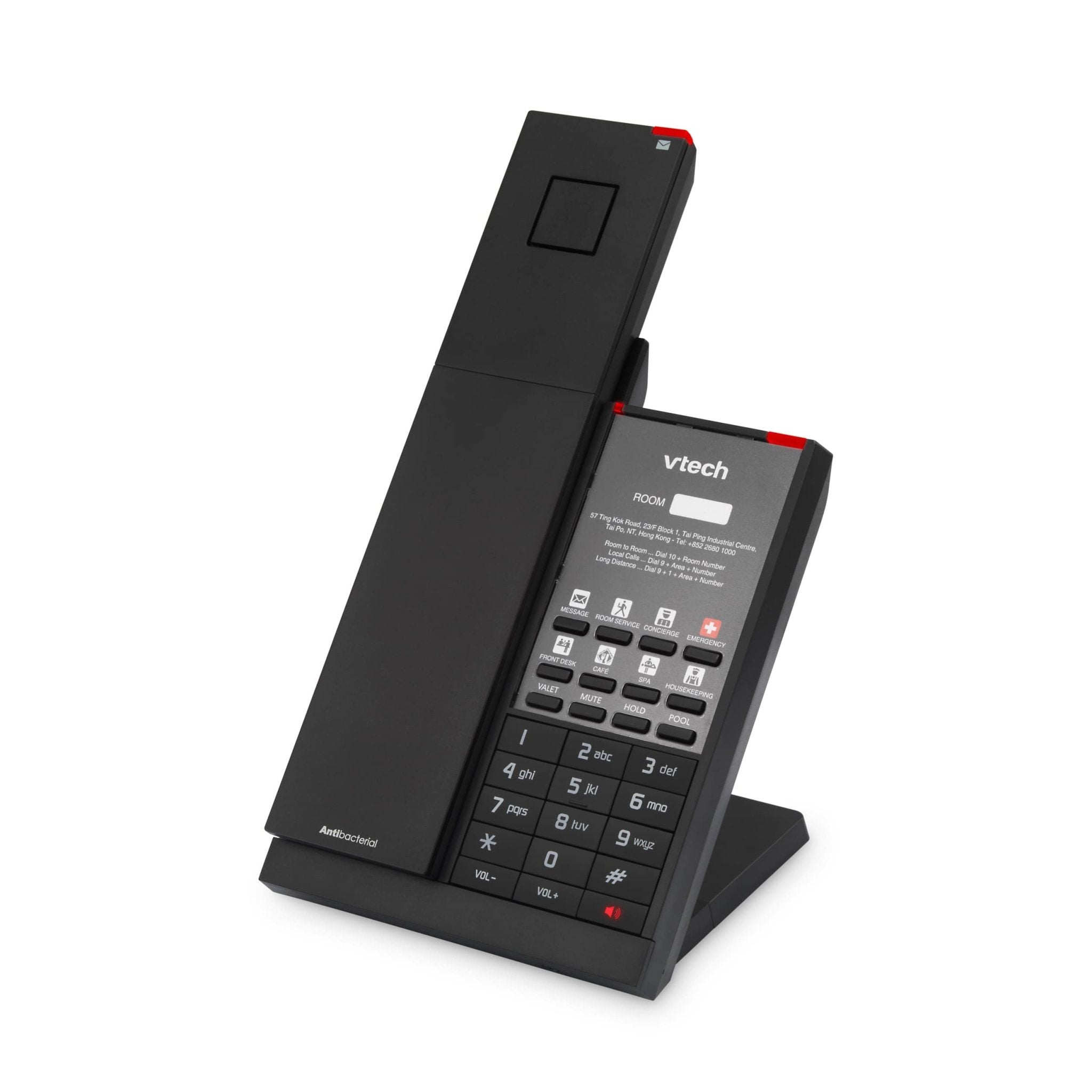 VTech Hospitality NG - S3411W Matte Black NG SIP 1 - Line Corded Phone (80 - H0FH - 13 - 000) 80-H0FH-13-000 - The Telecom Spot