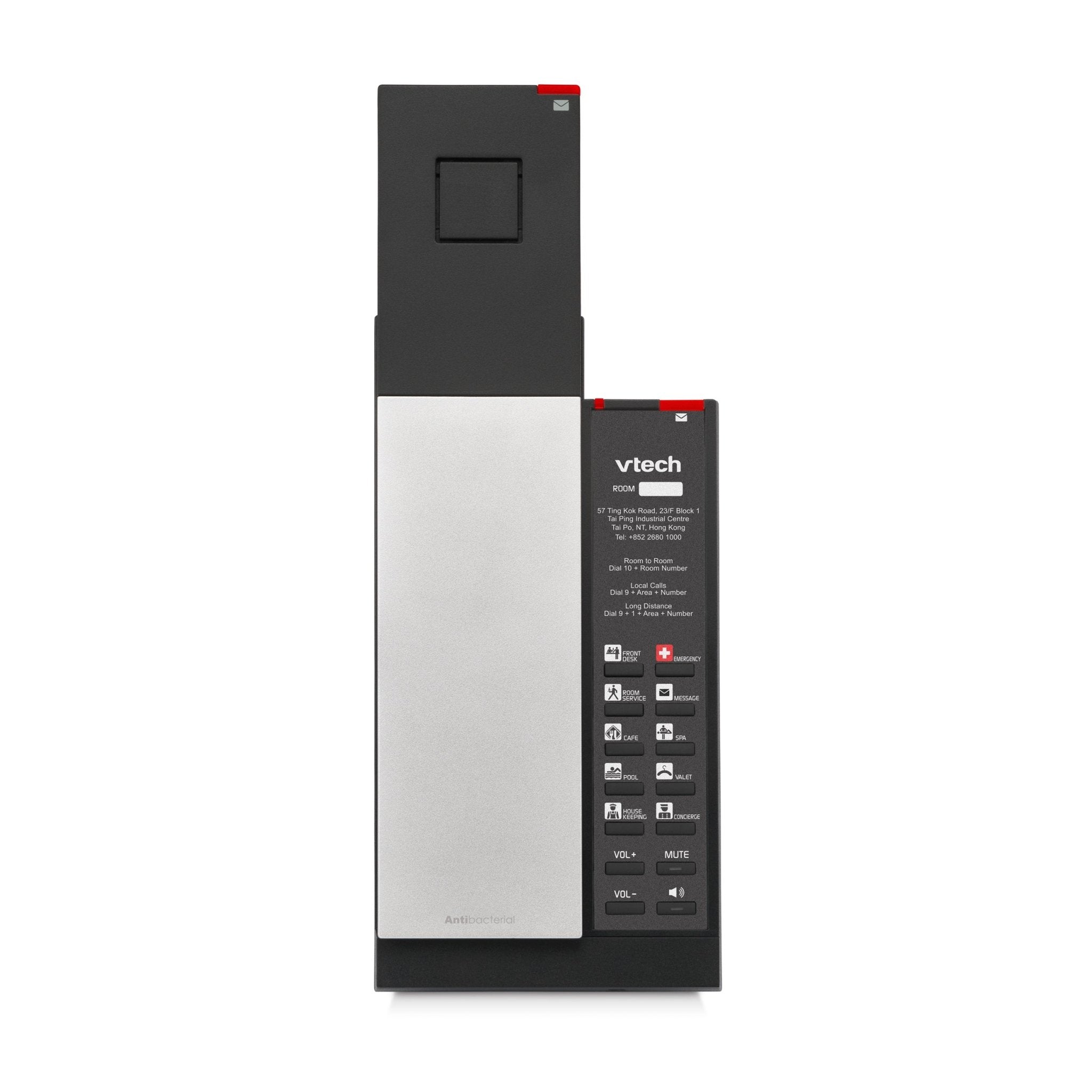 VTech Hospitality NG - S3412 Silver & Black NG SIP 1 - Line Corded Phone (80 - H0GU - 00 - 000) 80-H0GU-00-000 - The Telecom Spot