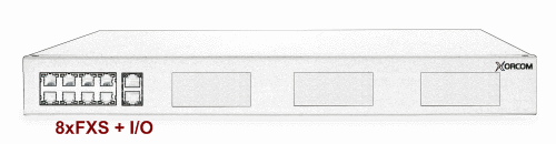 Xorcom XR1-01 Asterisk PBX: 8 FXS + I/O XR1-01 - The Telecom Spot