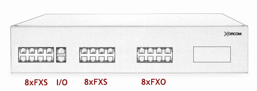 Xorcom XR2006 Asterisk PBX: 16 FXS + 8 FXO + I/O XR2006 - The Telecom Spot