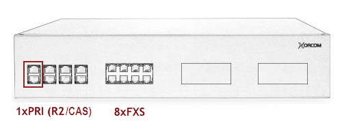 Xorcom XR2048 Asterisk PBX: 1 E1/T1 + 8 FXS XR2048 - The Telecom Spot