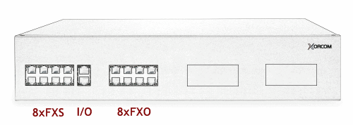 Xorcom XR3004 Asterisk PBX: 8 FXS + 8 FXO + I/O XR3004 - The Telecom Spot
