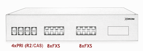 Xorcom XR3061 Asterisk PBX: 4 E1/T1 + 16 FXS XR3061 - The Telecom Spot