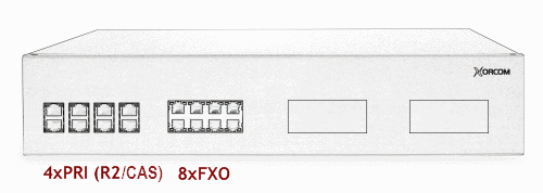 Xorcom XR3081 Asterisk PBX: 4 E1/T1 + 8 FXO XR3081 - The Telecom Spot