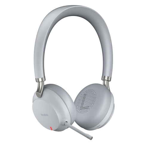 Yealink BH72 Bluetooth Headset with Charging Stand UC Light-Gray USB-A (Open Box) BH72-STND-UC-LG-USBA-OB - The Telecom Spot