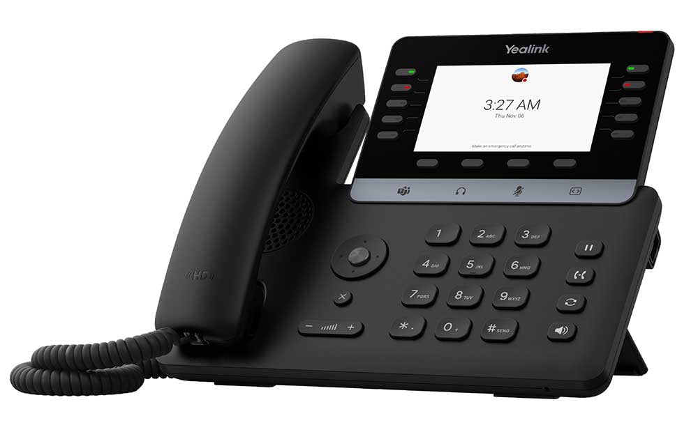 Yealink MP55 E2 Microsoft Teams Phone – Android 15, AI Noise Cancellation & Wi - Fi 6 for Vertical Industries & Front Desks (1301231) MP55-E2-TEAMS - The Telecom Spot