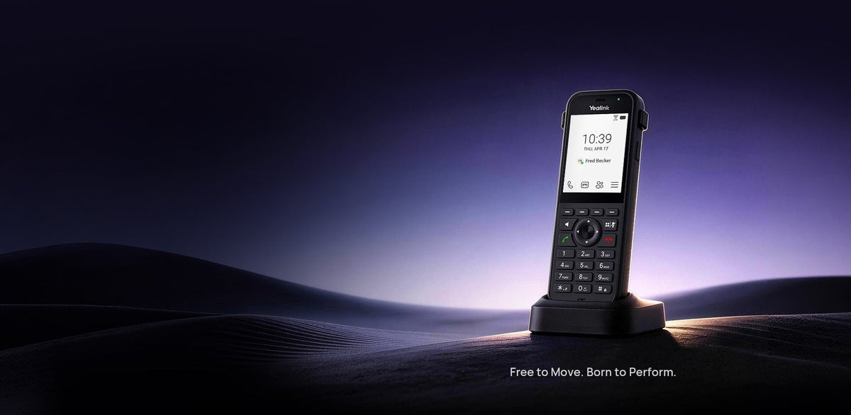Yealink MP66W Microsoft Teams Wi-Fi Phone – Rugged IP67 Cordless Handset with AI Noise Cancellation, Push-to-Talk & 8-Hour Talk Time MP66W-TEAMS - The Telecom Spot