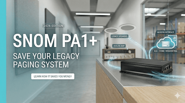 Snom PA1+ (2026): SIP Bridge for Analog Paging, Setup & Pricing