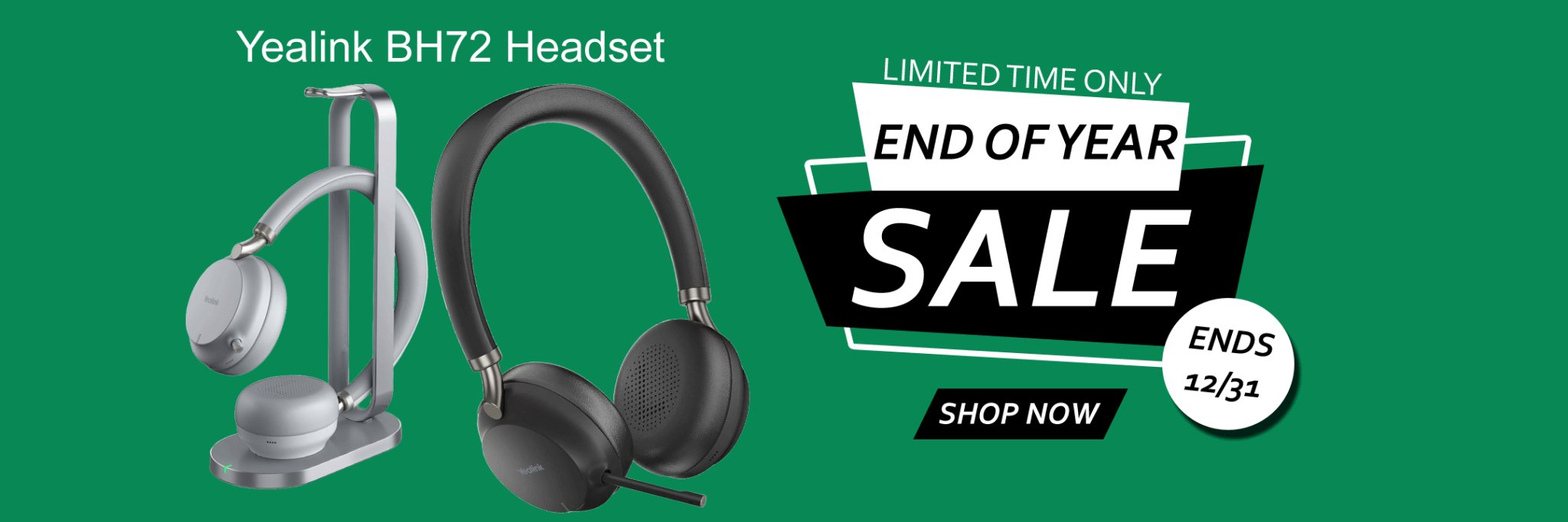 Yealink BH72 Bluetooth Wireless Headset Year-End Sale - The Telecom Spot