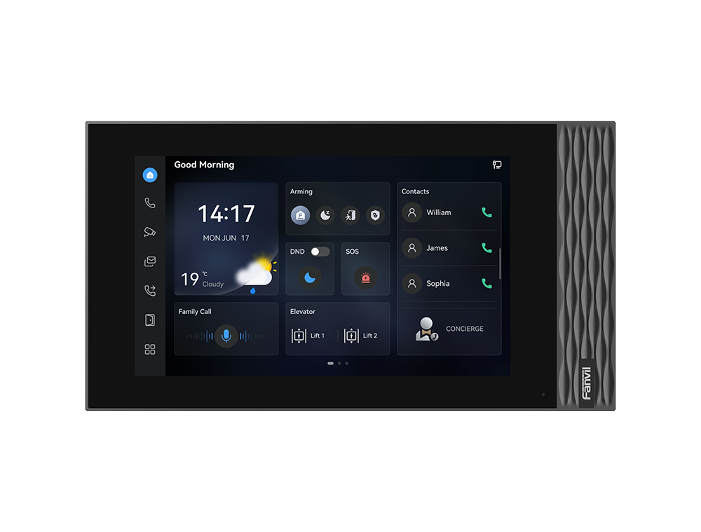 Fanvil i554W SIP Indoor Fanvil i554W SIP Indoor Station – 7" Touchscreen & Wi-Fi 6 for Residential & Office Intercoms