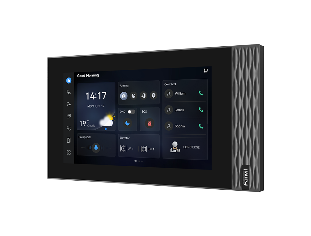 Fanvil i554W SIP Indoor Fanvil i554W SIP Indoor Station – 7" Touchscreen & Wi-Fi 6 for Residential & Office Intercoms